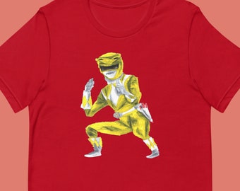 Yellow Ranger Power Rangers T Shirt Unisex