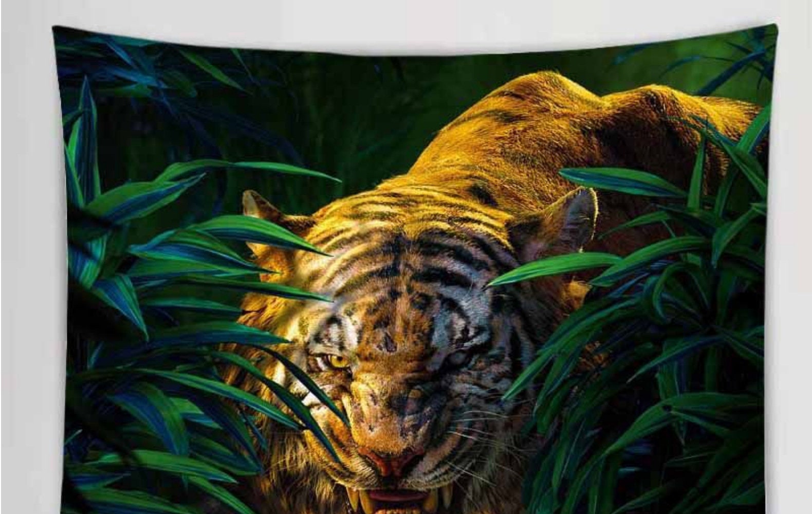 Colourful Polyester Fabric Tapestry Tiger Animal King Wall Hanging Home Decor