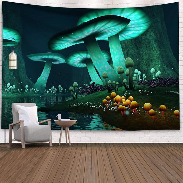 Mur De Champignon Rougeoyant