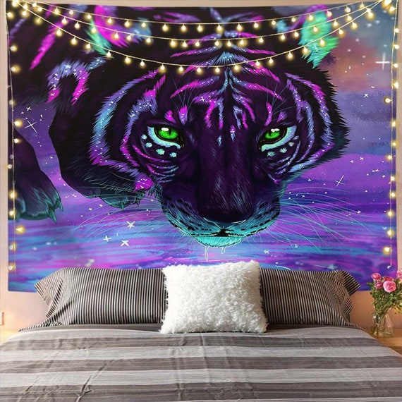 Tiger Tapestry Unique Bedroom Decor Special Wall Tapestry - Etsy