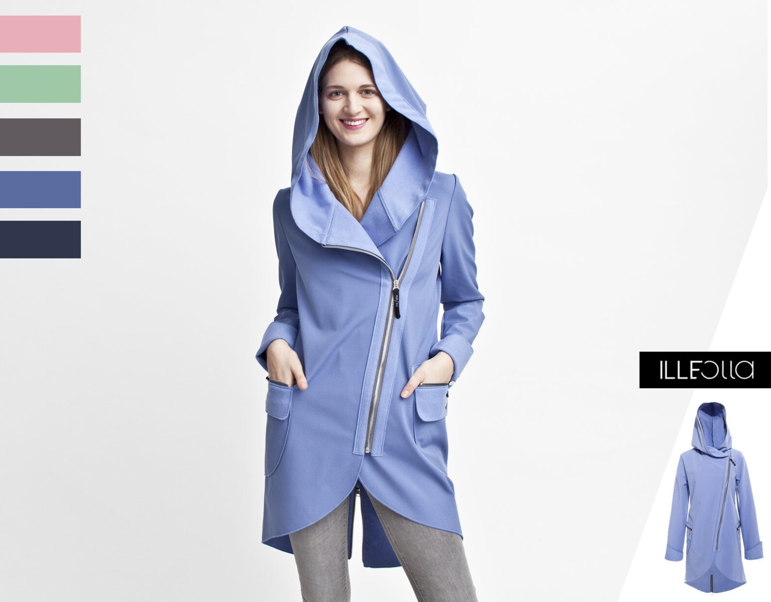 lilac raincoat womens