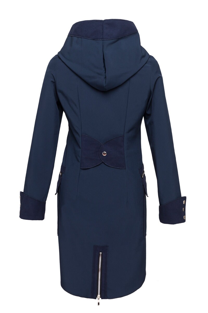 High Collar Rain Jacket for City Travel Urban Midlenght Etsy