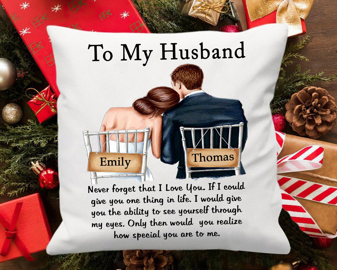 Personalized To My Husband Pillow Love Letter Pillow Pillow Etsy