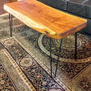 Unique Walnut Live Edge Coffee Table | Handmade Beauty