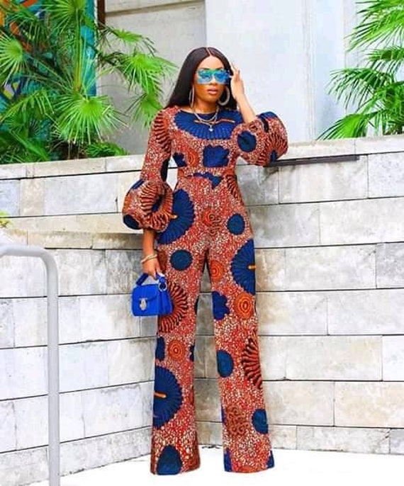 African Jumpsuit for Women/african Jumpsuit Romper /ankara Jumpsuit/ankara  Clothing/women's Clothing/african Clothing 