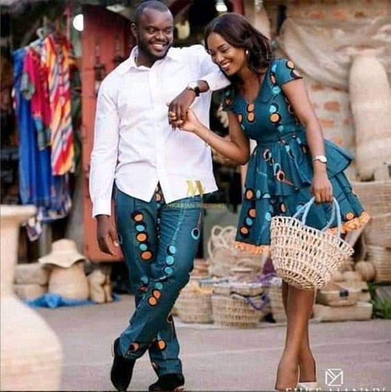 Husband and wife african attire cheap