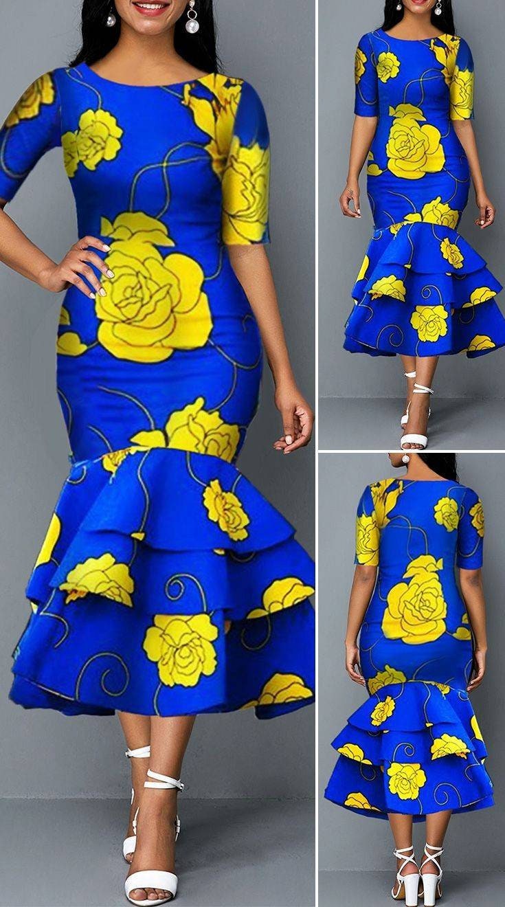 African Women Dress/african Party Dress/african Prom Dress Etsy