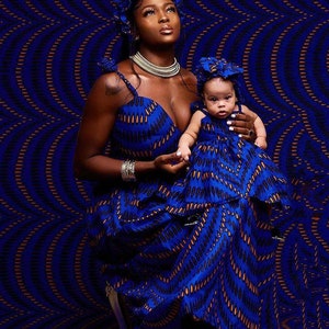 African mum and daughter's matching outfits, African mommy and me, African women's outfits, African party outfits