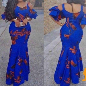 African women's wear/African print wedding dress/African maxi dress/African clothing for women/long ankara dresses