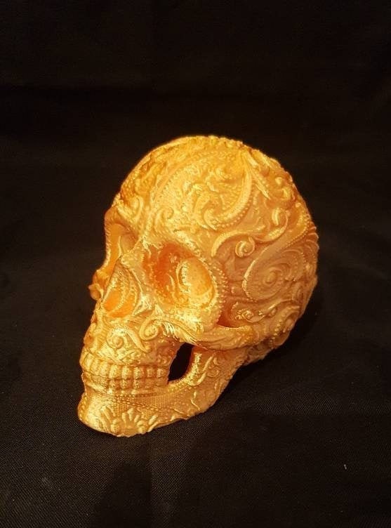 Ridículamente detallado azúcar cráneo ornamento | Etsy