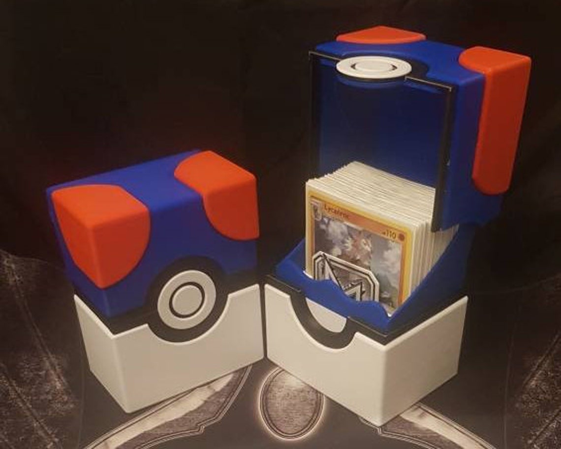 Pokemon Great Ball Deck Box With Locking Etsy