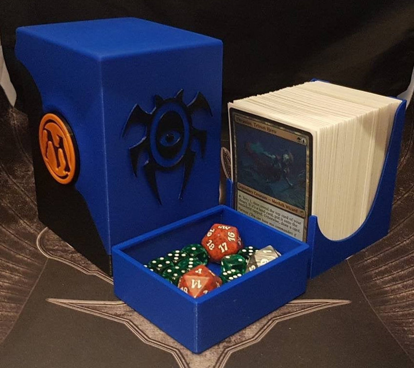 Updated Design Double Sleeve Commander Deck Box with locking Etsy