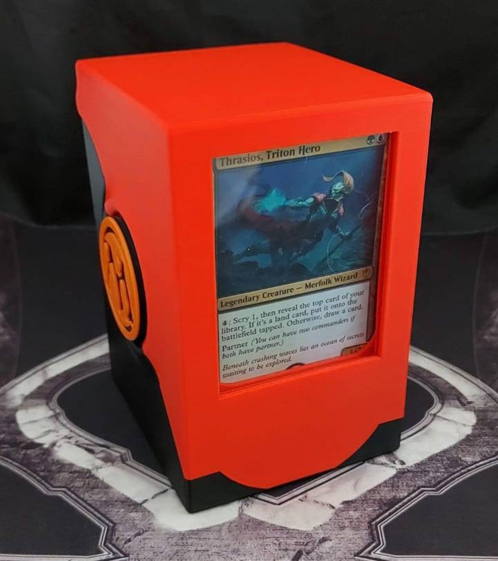 Double Sleeve Commander Deck Box With Clear Window & Locking Etsy
