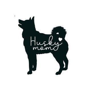 Husky mom decal, Husky dog mom bumper sticker, dog sticker, permanent decal/bumper sticker, Husky PNW decal, dog mom