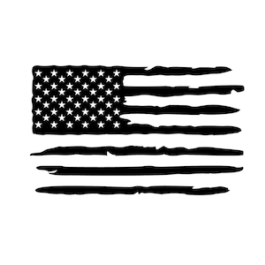 Sticker noodlijdende Amerikaanse vlag: patriottische bumpersticker