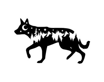 Adventure Koolie decal, Kelpie nature bumper sticker, dog sticker, decal/bumper sticker, Herding dog decal, PNW Kelpie/Koolie