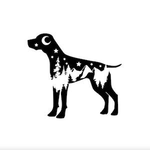 GSP Adventure Decal: German Shorthaired Pointer Hunting Dog Sticker