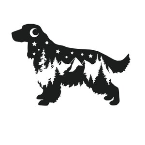 Springer Spaniel Aufkleber: Abenteuerhund Autoaufkleber