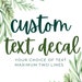 see more listings in the Decals section