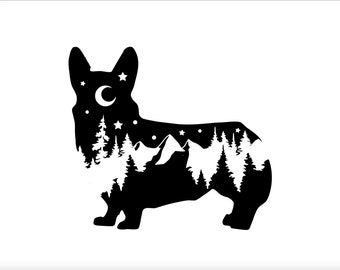 Corgi Maga L735 Dog Sticker 7" decal Corgi Maga L735 Dog Sticker 7" decal