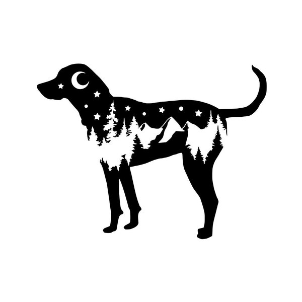 Adventure Plott Hound Dog decal, Plott Hound nature bumper sticker, dog sticker, decal/bumper sticker, Plott Hound dog decal, PNW