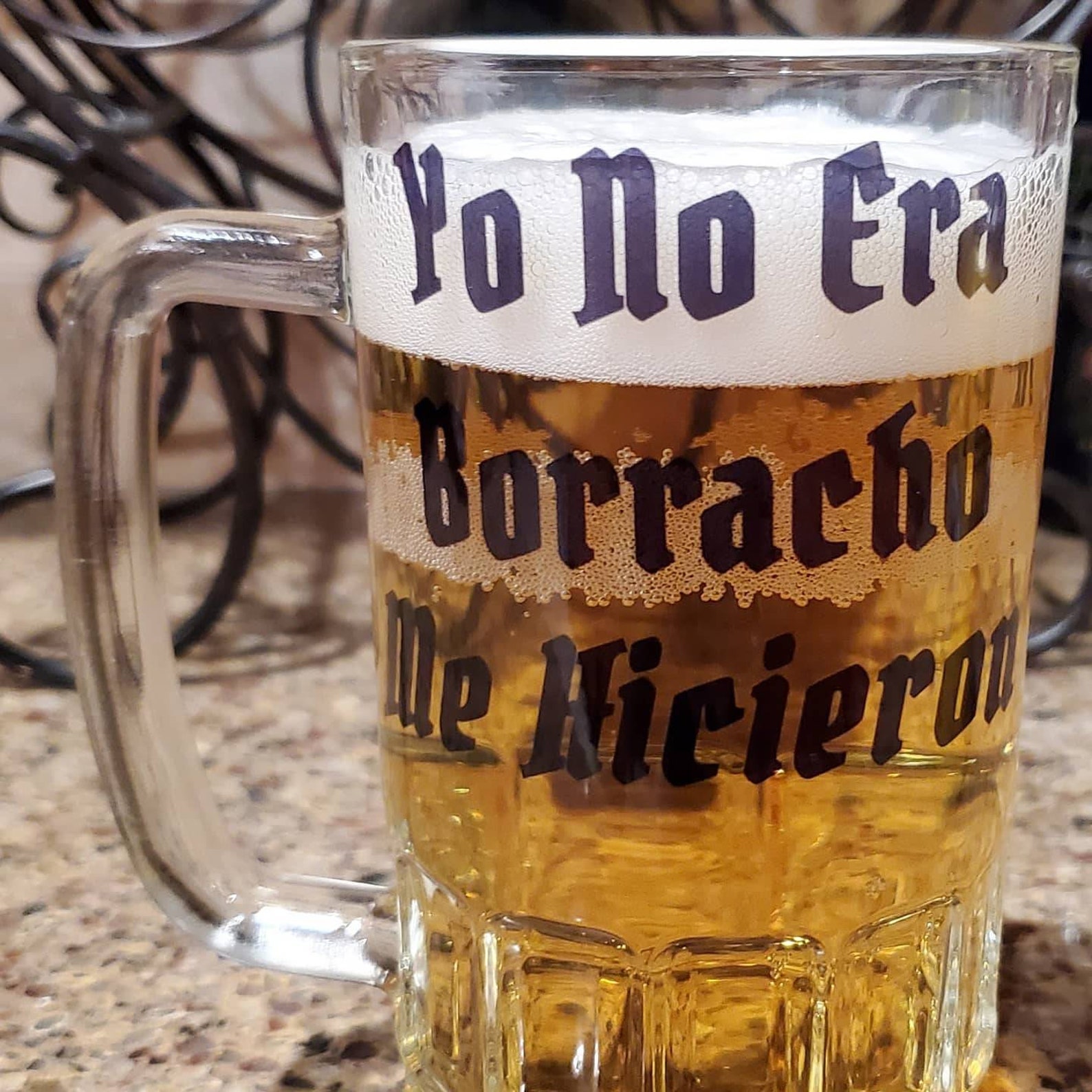 Beer Mug Glass Mug Gifts for Dad Gifts for Him Spanish Etsy