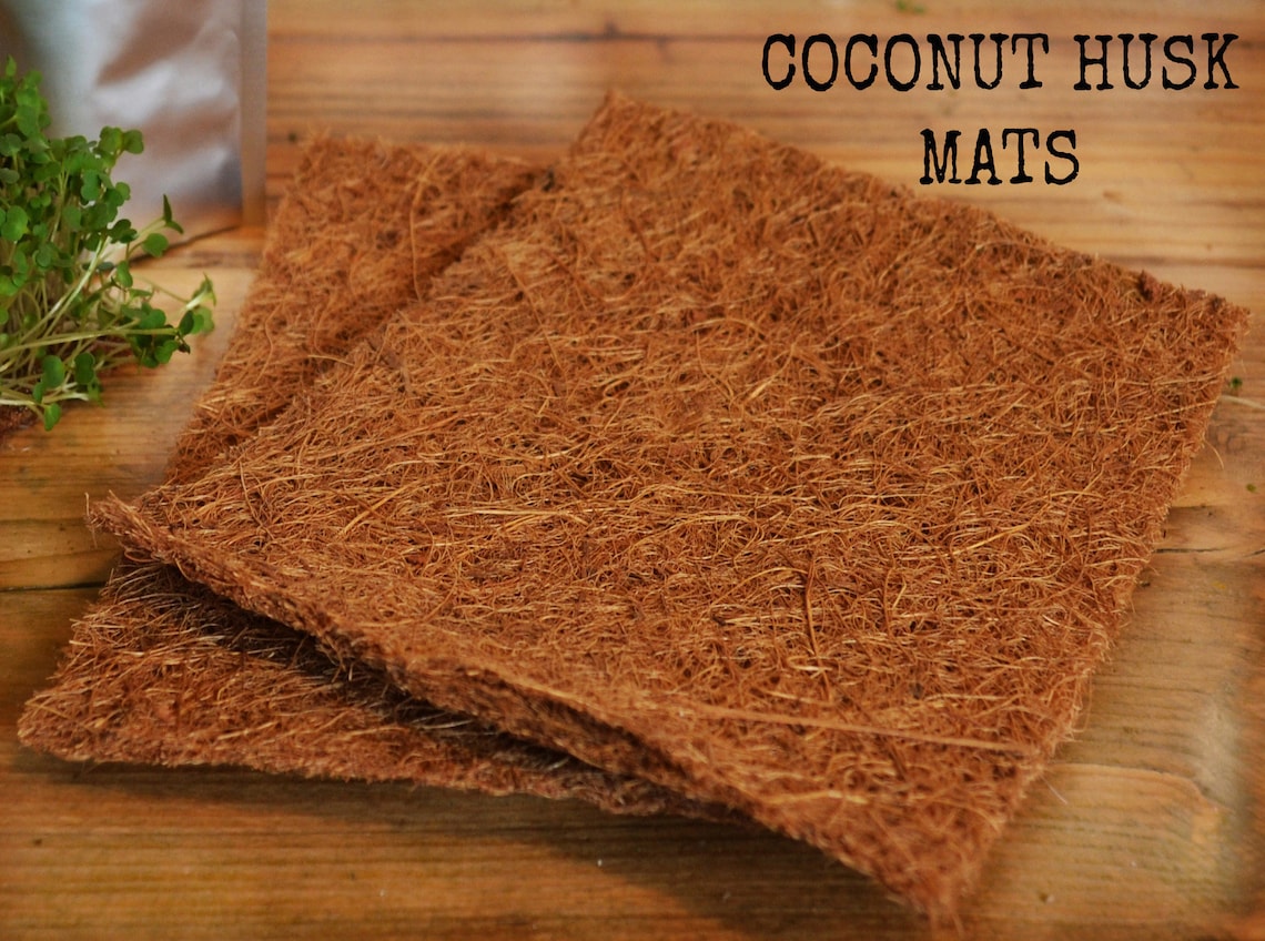 Microgreen Coconut Husk Natural Biodegradable Fibre Growing Mats