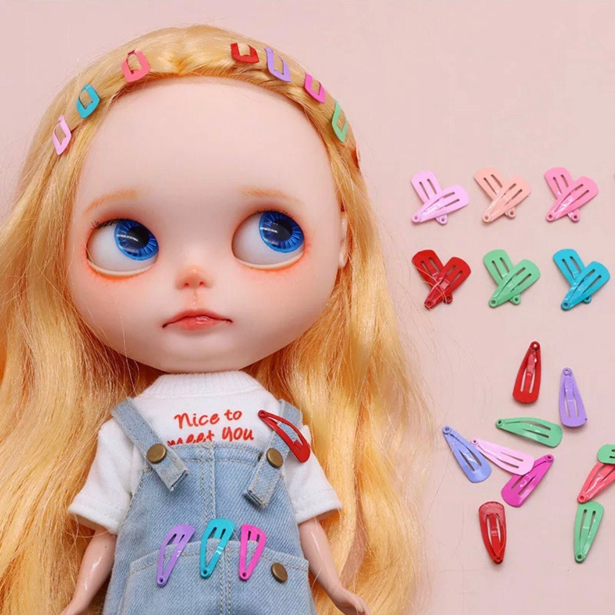 Blythe doll Accessories Hair clips for dolls dolls hair Etsy