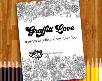 Download Graffiti Coloring Etsy