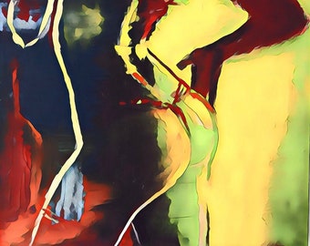 Sonia - Sensual Art Poster Print Original Artwork