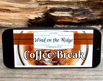 Coffee Break Solid Cologne: Natural Essential Oil Scent