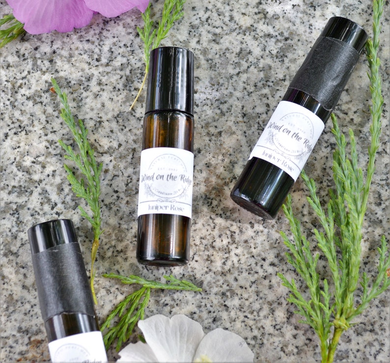 Natural Perfume Oil Wind on the Ridge's juniper Rose 100 Natural