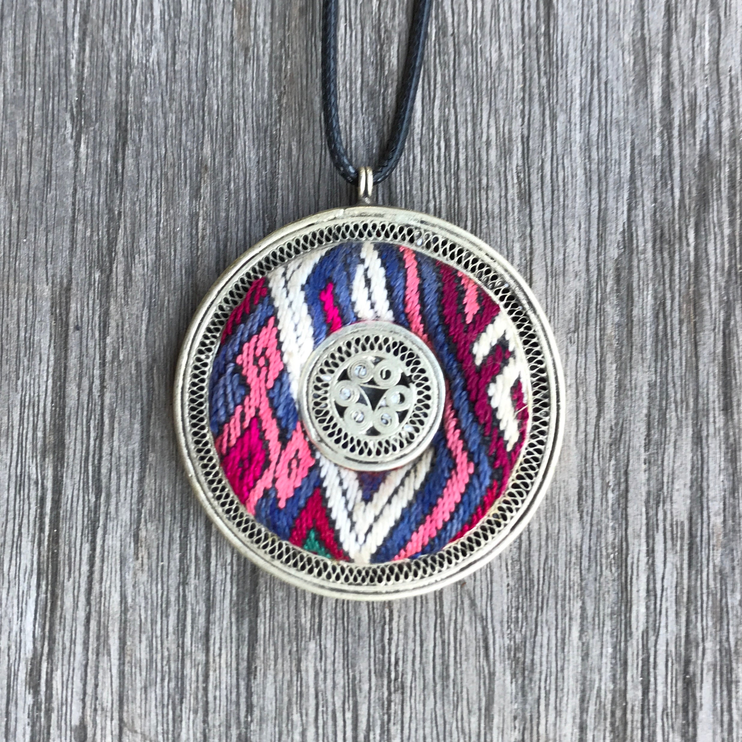 Collana Vintage Con Perline Di Giada E Ciondolo Intagliato A Mano - Foto 6