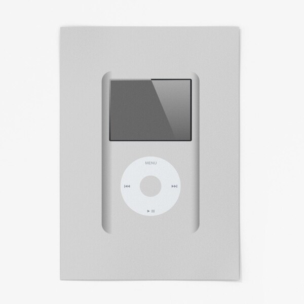 Apple iPod Classic 6 (2007) - Retro music player poster - iPod Video, Steve Jobs - Grey, black - Custom gift