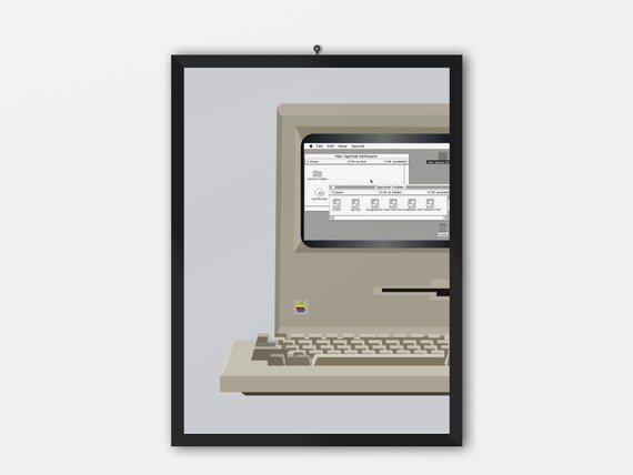 Apple Macintosh Original 1984 Art minimaliste classique - Etsy France