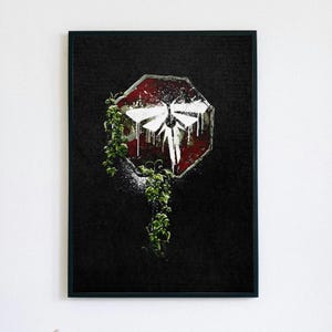 Survivor Poster – Dark Gaming Wandkunst, Der letzte von uns inspirierte Digitaldruck, dystopische Ästhetik | Post Apocalyptic Dekor | Gamer Geschenk