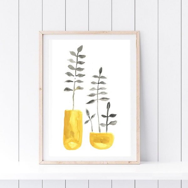 Mustard Yellow Vase Etsy