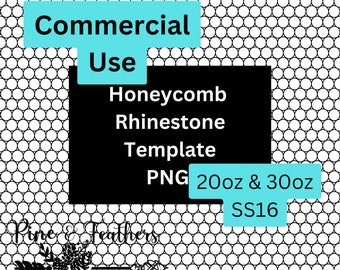 Blank Rhinestone Template Pack Commercial Use SS16 20oz and 30oz Skinny Straight Tumblers