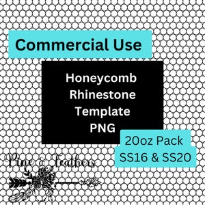 Blank Rhinestone Template Pack Commercial Use SS16 & SS20 20oz Skinny Straight Tumblers