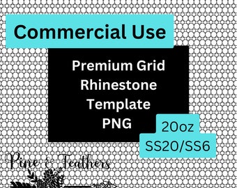 Modelo de strass de grade premium para uso comercial PNG, 20 onças