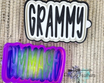 Grammy Silicone Mold, Freshie Bead Pouring Mold