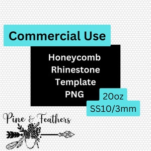 Blank Rhinestone Template Pack Commercial Use SS10/3mm 20oz Skinny Straight Tumbler