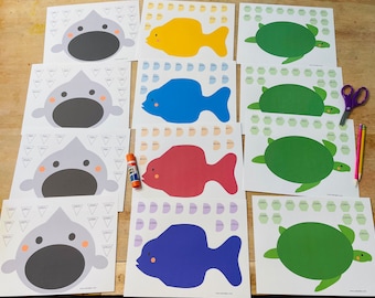 Multiplication Craft, Summer Math Activity, Sea Creature Craft, Multiplication Table, Multiplication Chart, Third Grade Math, Shark, Turtle