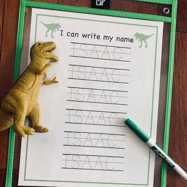 Dinosaur Alphabet Tracing Worksheets Etsy