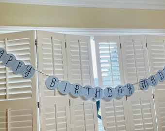 Personalized Under the Sea Birthday Banner, Set of 3