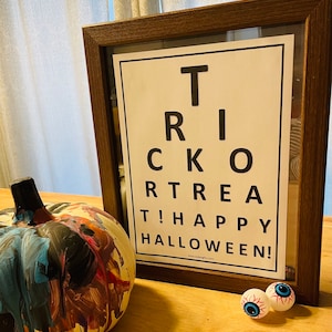 Personalized Snellen Eye Chart, Personalized Eye Test Chart, Doctor Party Decoration, Medical Theme Birthday, Custom Quote Eye Chart