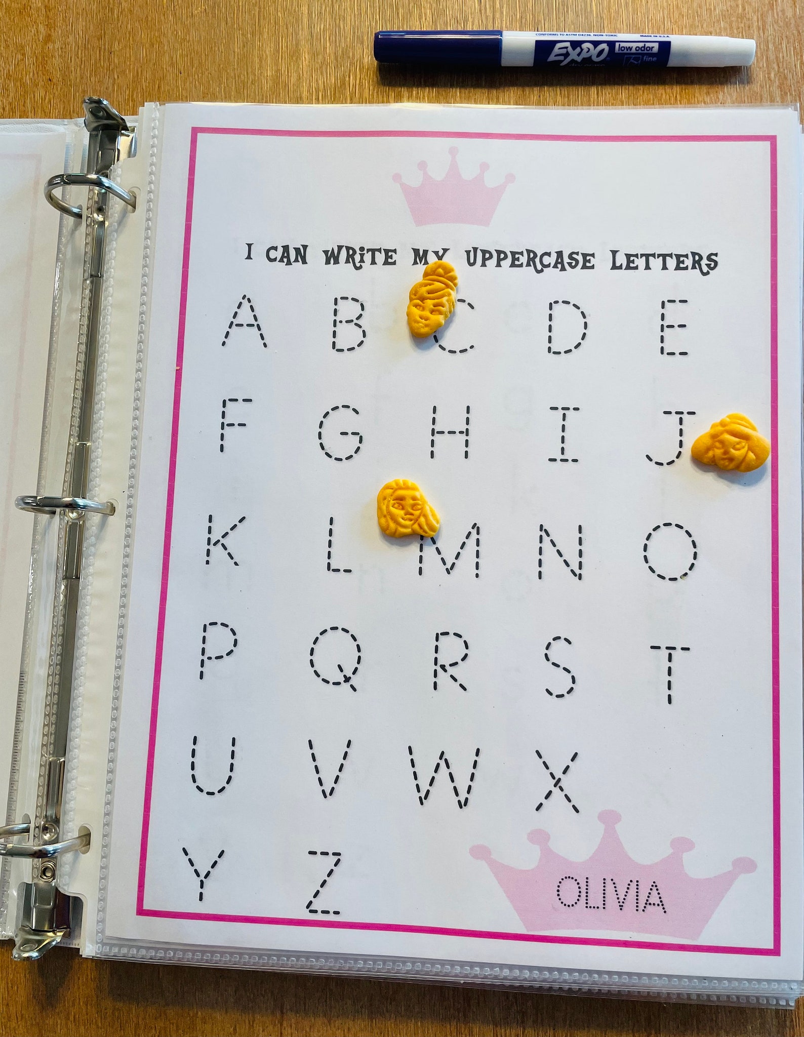 Custom Name Tracing Practice Personalized Princess Tracing Etsy