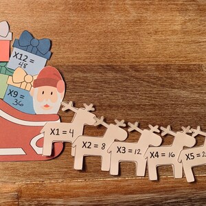 Christmas Math Activity, Multiplication Craft Printable, Christmas Learning Pack