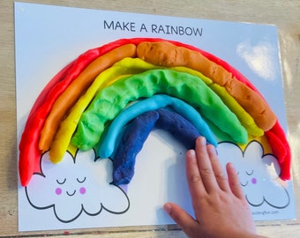 Spring Playdough Mats, Spring fine motor activity, Bug Playdough Mats, Mother's Day Activity for Kids, Counting Mats