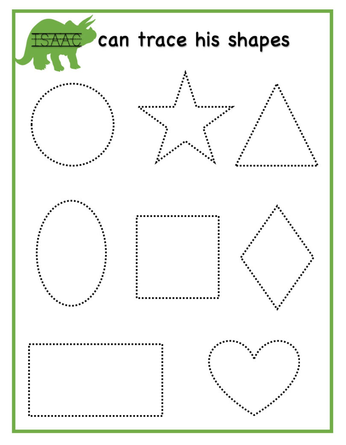 Personalized Tracing Worksheets Writing Name Numbers - Etsy